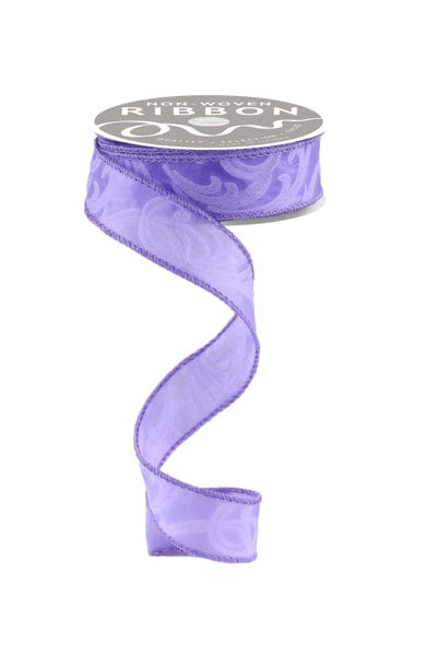 1.5" x 10yd Leaf Filagree - Lilac Craig Bachman Ribbon NR1005Y1
