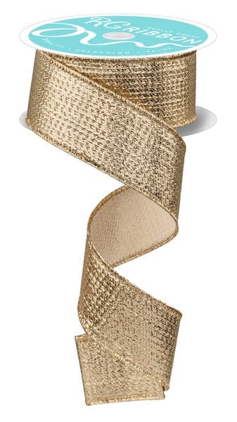1.5" x 10yd Metallic Ribbon - Champagne Gold Craig Bachman RIBBON RG0139944