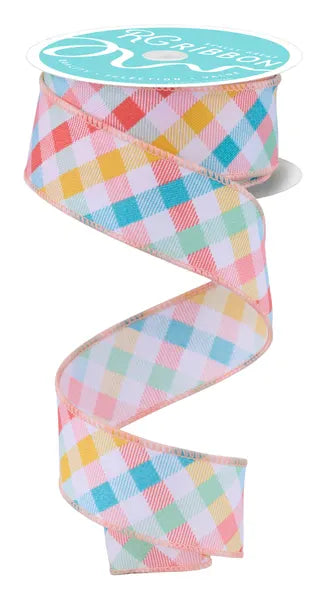 1.5" x 10yd Multicolor Plaid Craig Bachman RGH11588K
