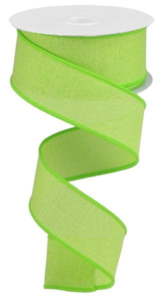 1.5" x 10yd Royal Burlap - Bright Green Craig Bachman Ribbon RG1278H2