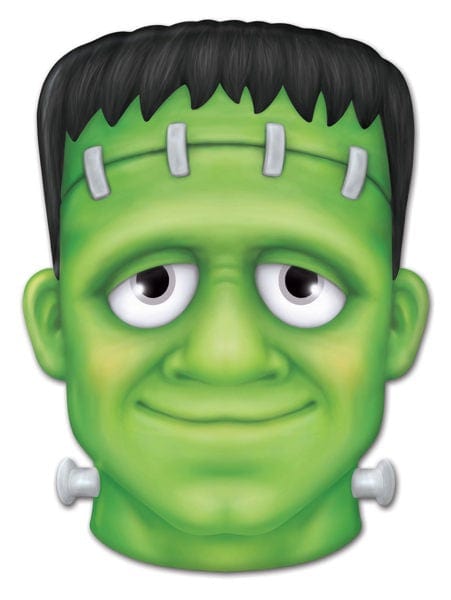 10"Lx7.25"H Metal/Embossed Frankenstein - Green/Black Craig Bachman Signs MD1397A6