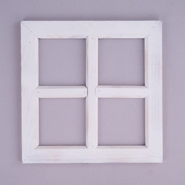10"Sq Wood Window - Matte White Craig Bachman Signs AP040874