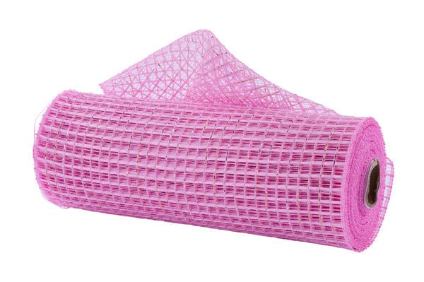 10" x 10yd Metallic/Poly Mesh - Pink/Gold/Silver Craig Bachman Mesh RE890422
