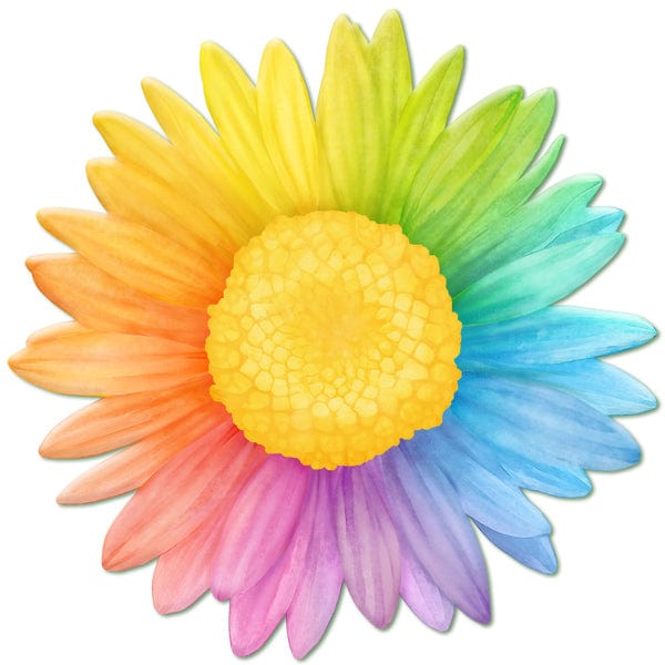 12"Dia Metal/Embossed Daisy Sign - Multi Craig Bachman Signs MD156417