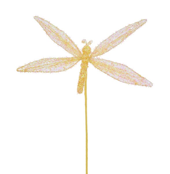 12"W V-Cut Foil Dragonfly Pick, 12"OalL-YELLOW Craig Bachman MN038829