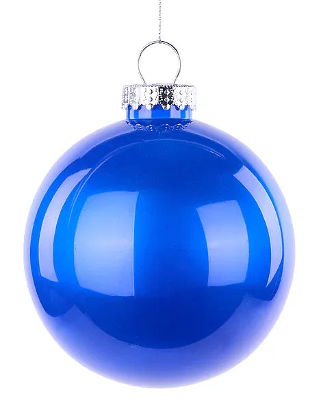 120Mm Dia Lacquer/Glass Look Ornament - Royal Blue Craig Bachman XH966225