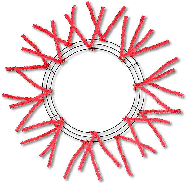 15"Wire,25"Oad-Pencil Work - Wreath X18 Ties, Red Craig Bachman XX750424