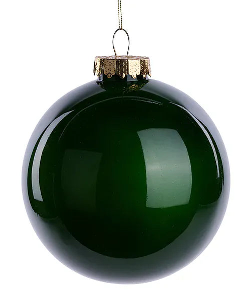 150Mm Dia Lacquer/Glass Look Ornament - Hunter Green Craig Bachman XH966312