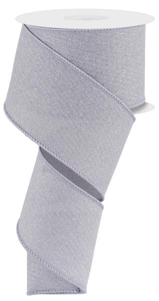 2.5" x 10yd Crystal Shine - Grey Craig Bachman Ribbon RGE199510
