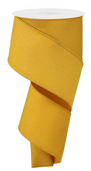 2.5" x 10yd Diagonal Weave Fabric - Dark Yellow Craig Bachman RGE1203NC