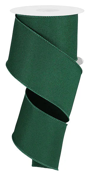 2.5" x 10yd Diagonal Weave Fabric - Hunter Green Craig Bachman RGE120312