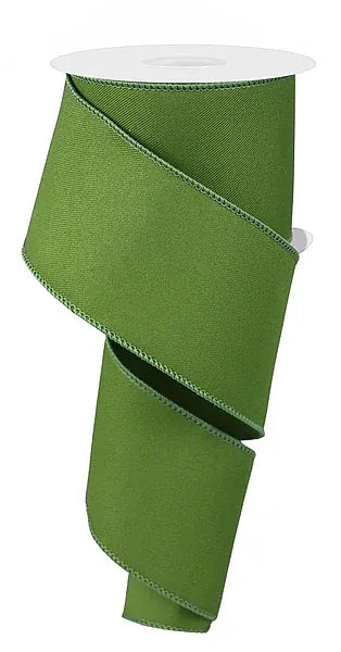 2.5" x 10yd Diagonal Weave Fabric - Moss Green Craig Bachman RGE120336