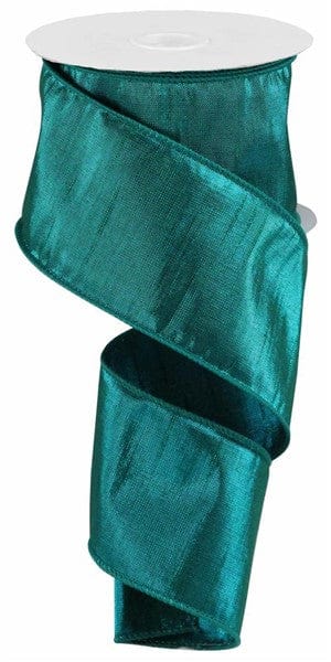 2.5" x 10yd Metallic Dupioni - Turquoise Craig Bachman Ribbon RGA1138A2