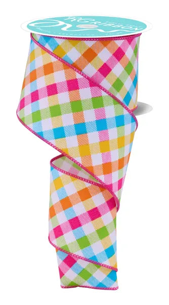 2.5" x 10yd Multicolor Plaid Craig Bachman RGH115911