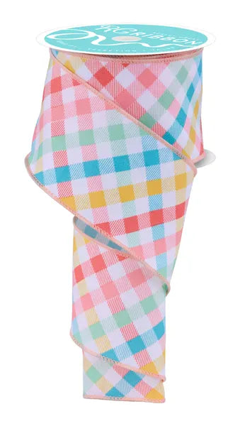 2.5" x 10yd Multicolor Plaid Craig Bachman RGH11598K
