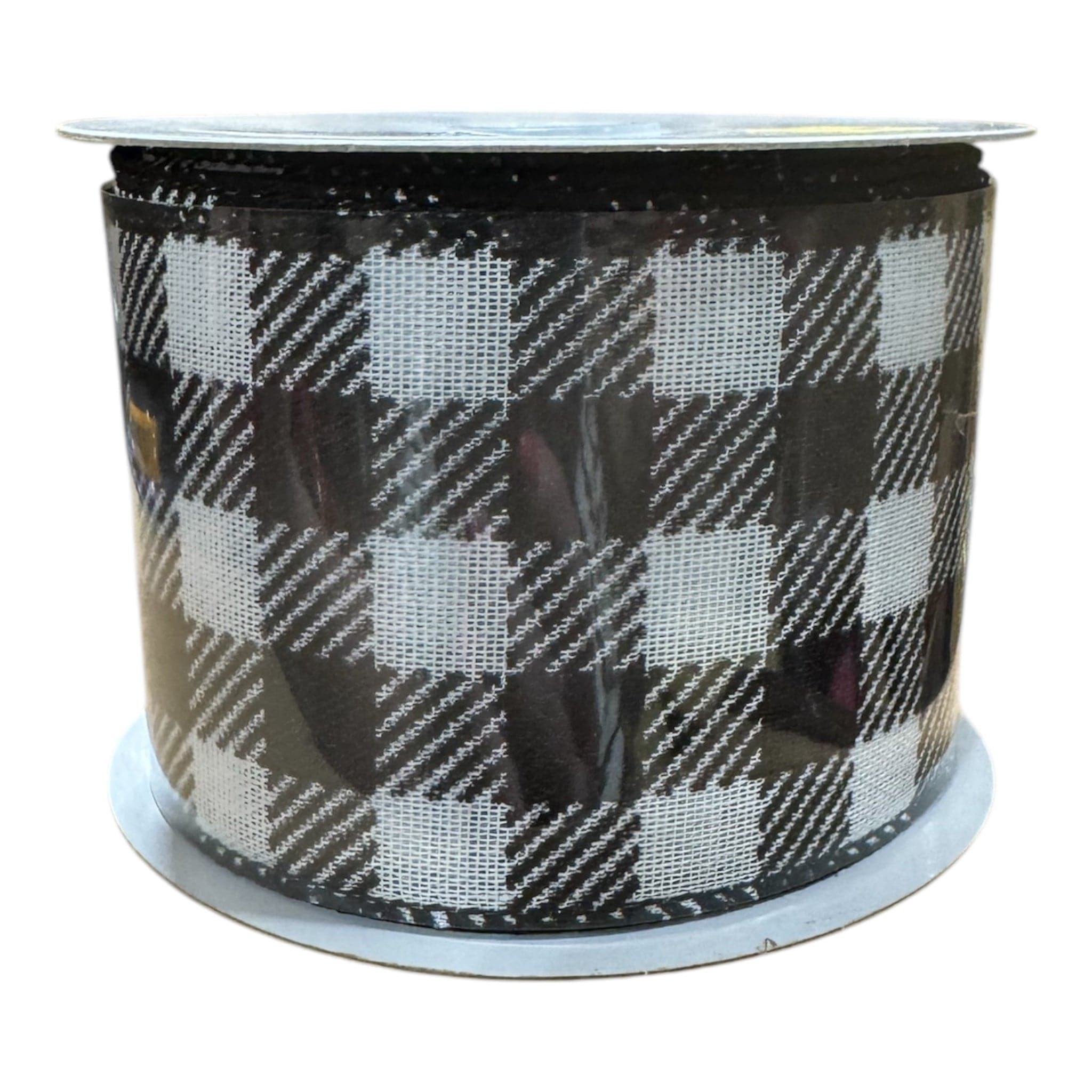 2.5" X 10YD Plaid - Black/White Shirleys of Collins 72126-40-01