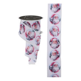 2.5" x 10yd Santa IVORY/PINK/NUDE/GREY/BLUE Craig Bachman LS1106C2