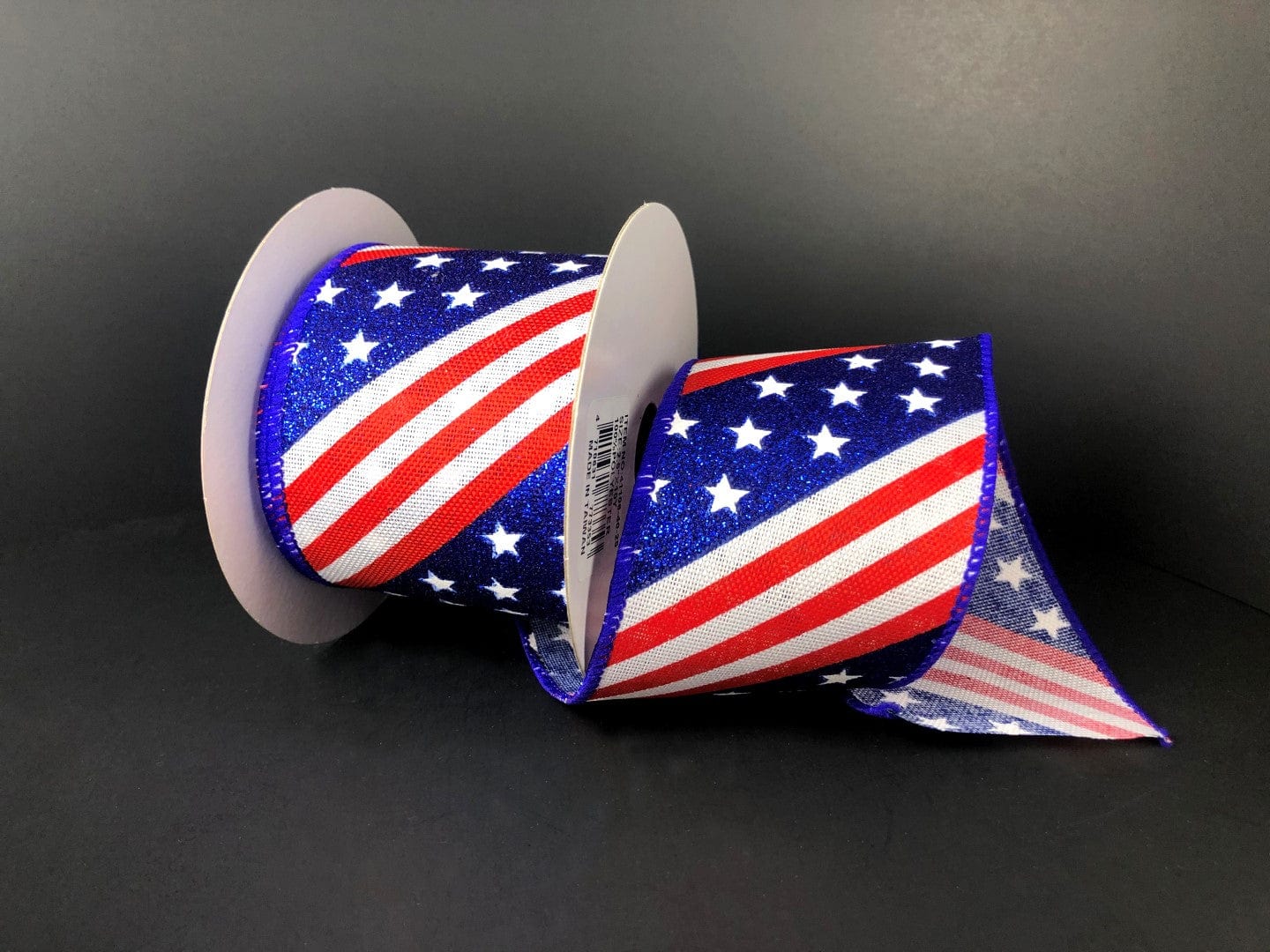 2.5" X 10YD Stars and Stripe Ribbon - Red/Royal Blue/White Craig Bachman Ribbon 41106-40-25