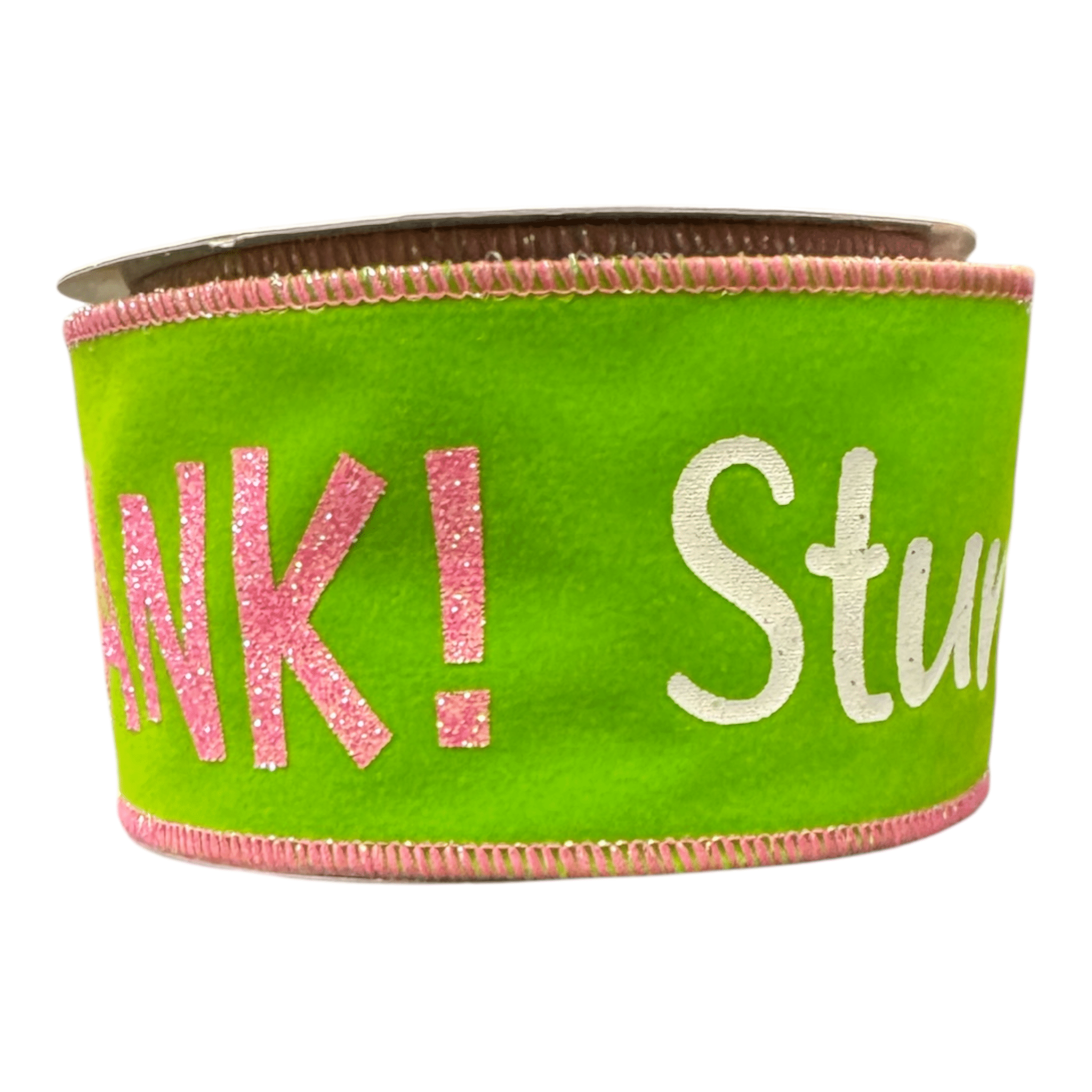 2.5" X 10YD Stink, Stank, Stunk/VLT - Green/Pink Craig Bachman Ribbon rgh104533