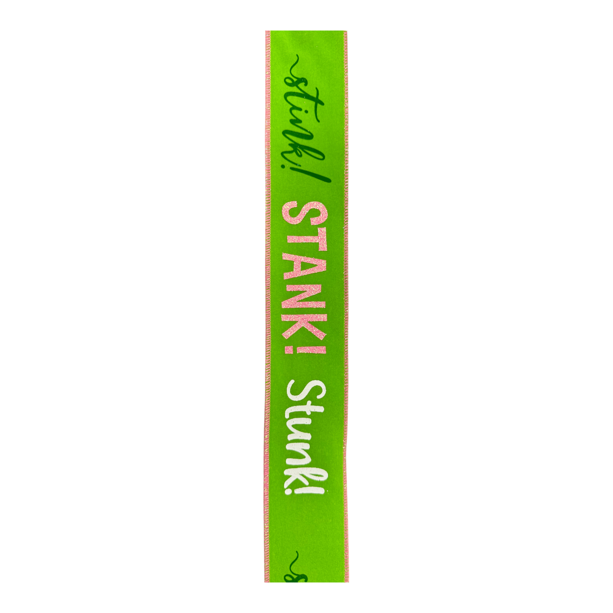 2.5" X 10YD Stink, Stank, Stunk/VLT - Green/Pink Craig Bachman Ribbon rgh104533
