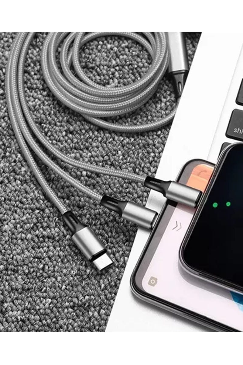 3 in1 UNIVERSAL USB 2.0 FAST CHARGING CABLE ZENANA