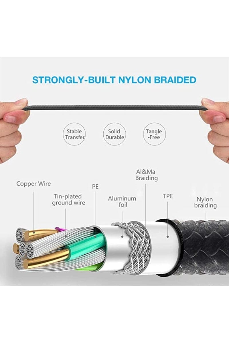 3 in1 UNIVERSAL USB 2.0 FAST CHARGING CABLE ZENANA