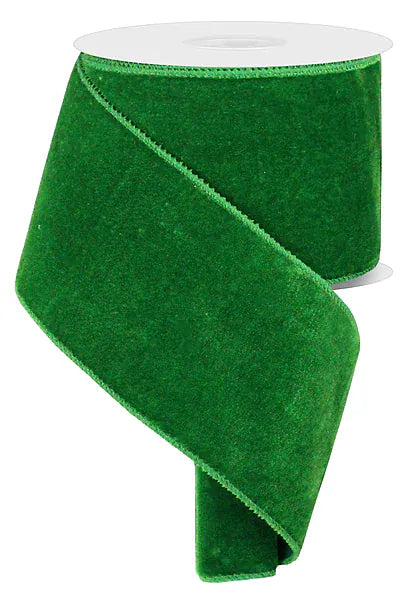 4" x 10yd Deluxe Velvet/Satin Backing - Emerald Green Craig Bachman RGE166006