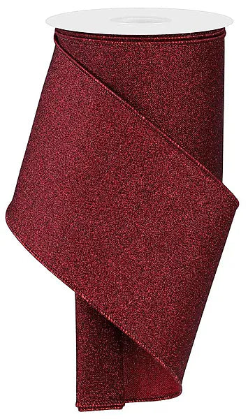 4" x 10yd Fine Glitter On Royal - Burgundy Craig Bachman RGE138205