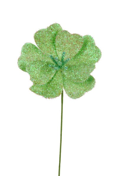 7.75"Dia V-Cut Foil Flower Stem, 17"Oal-Iridescent Mint Green Craig Bachman FH813947