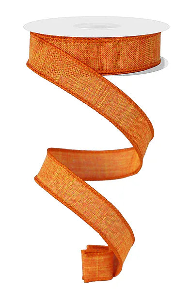 7/8" x 10yd Royal Burlap-Orange Craig Bachman RG727820