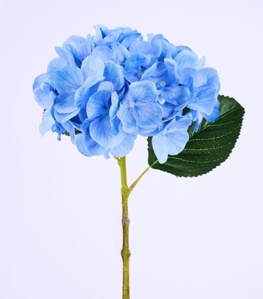 7"Dia Fabric Hydrangea Stem; 19"Oah - Blue Craig Bachman Flowers FS387003