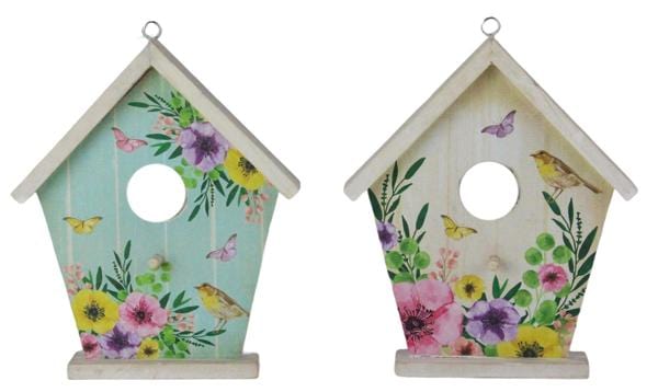 8"H Spring Wood Birdhouse Decor Craig Bachman