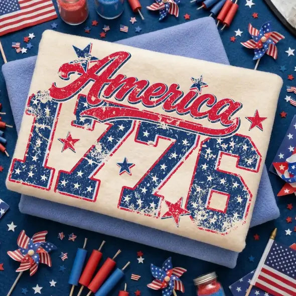 America 1776 T-shirt-COMFORT COLOR Shirleys of Collins