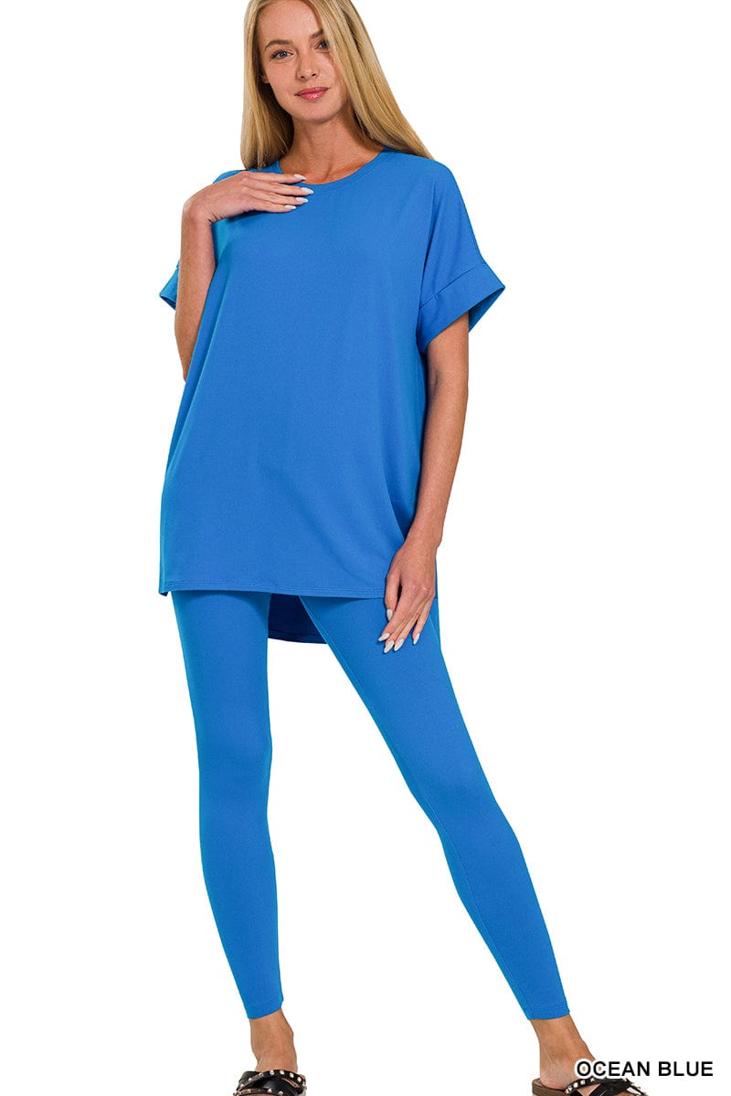 Brushed DTY Microfiber Loungewear Set -Variety Colors Available ZENANA