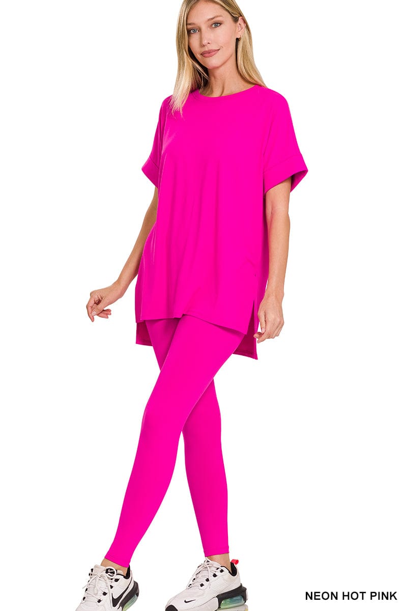 Brushed DTY Microfiber Loungewear Set -Variety Colors Available ZENANA