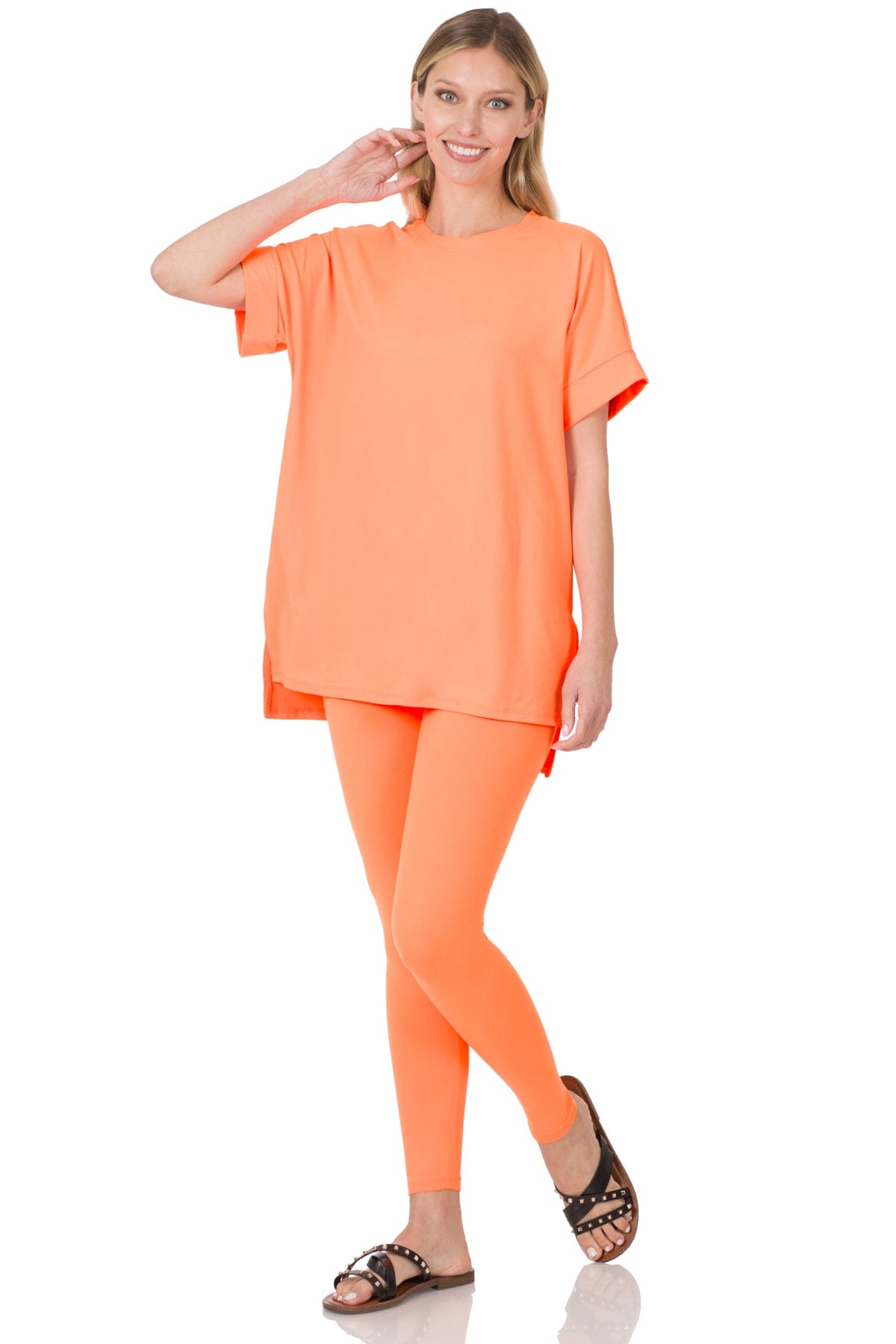 Brushed DTY Microfiber Loungewear Set -Variety Colors Available ZENANA