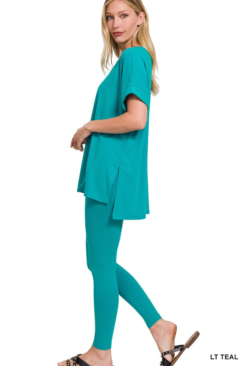 Brushed DTY Microfiber Loungewear Set -Variety Colors Available ZENANA