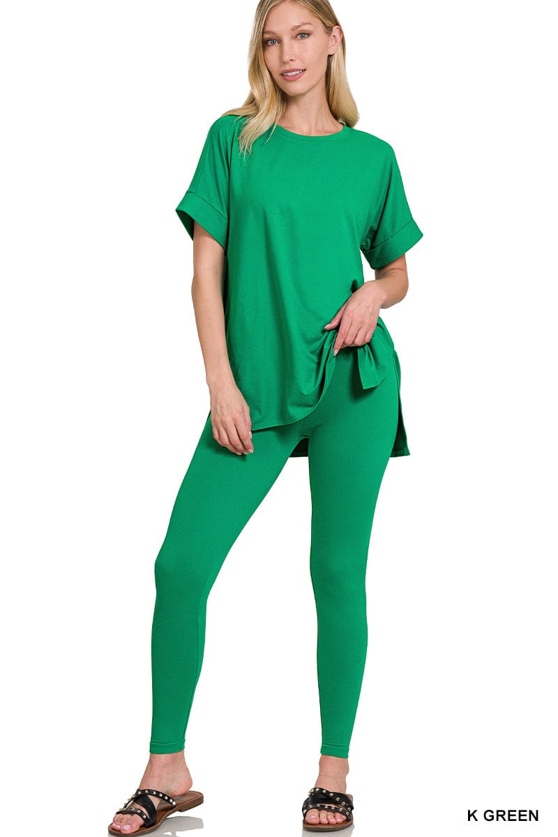 Brushed DTY Microfiber Loungewear Set -Variety Colors Available ZENANA