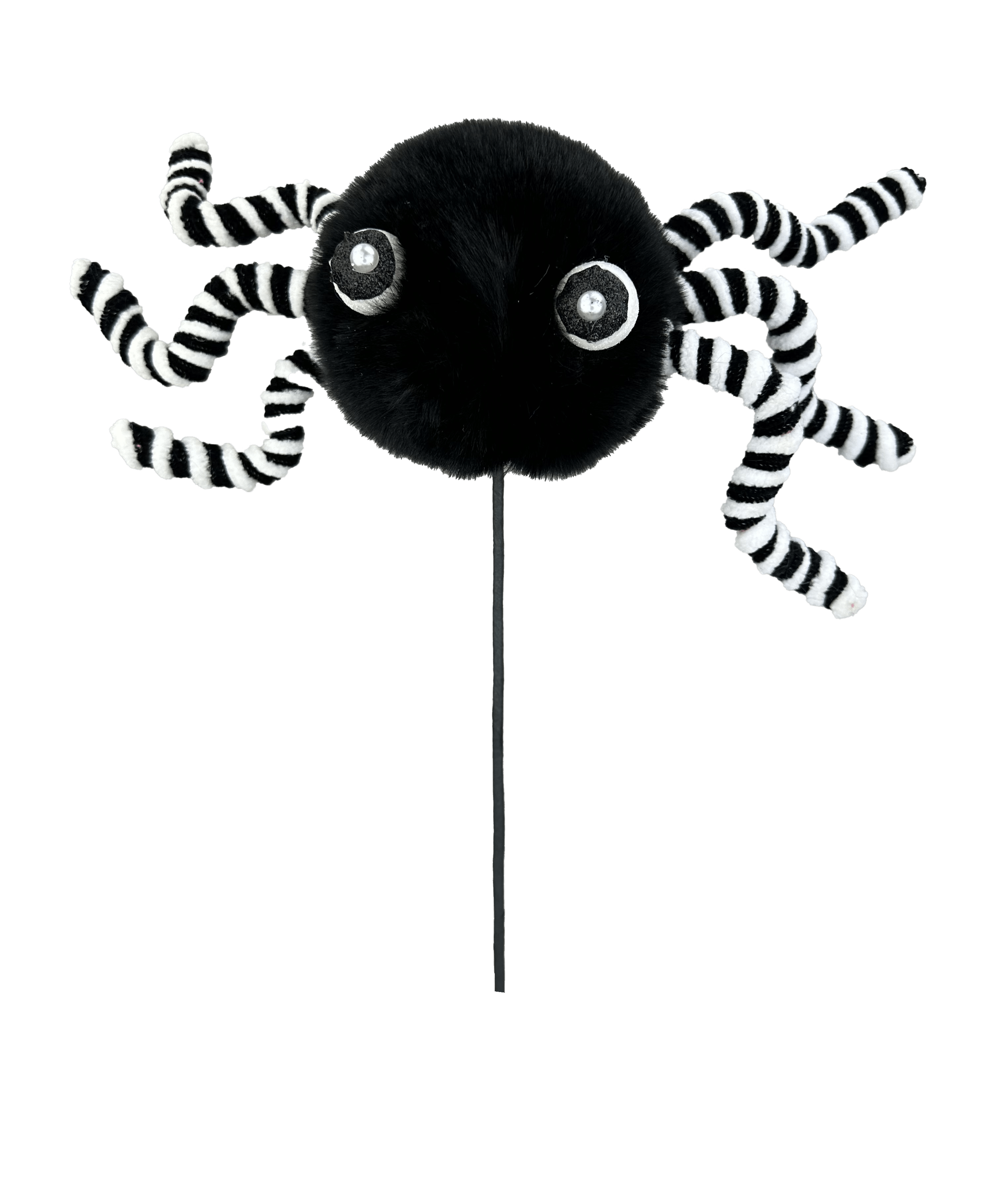 FURRY SPIDER PICK H20XDIA4-BLACK Liberty Floral 57279BK