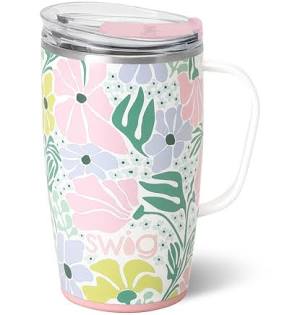Garden Party Travel Mug 18oz Shirleys of Collins S102-C18-GD