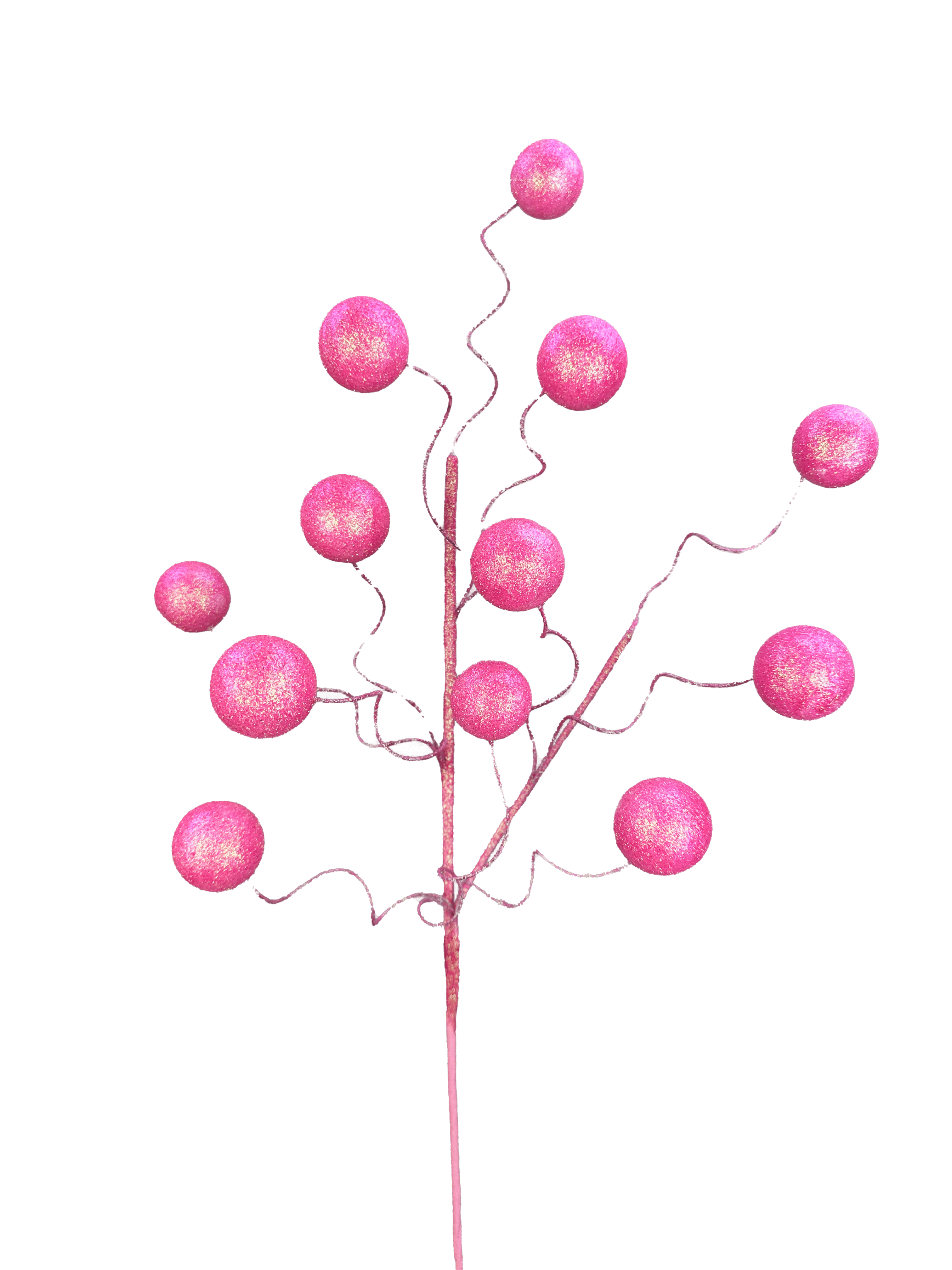 GLITTER BALL SPRAY X 12-pink Liberty Floral 63744pk