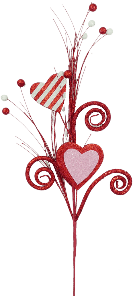 Heart Spray Liberty Floral 62215RDWTPK