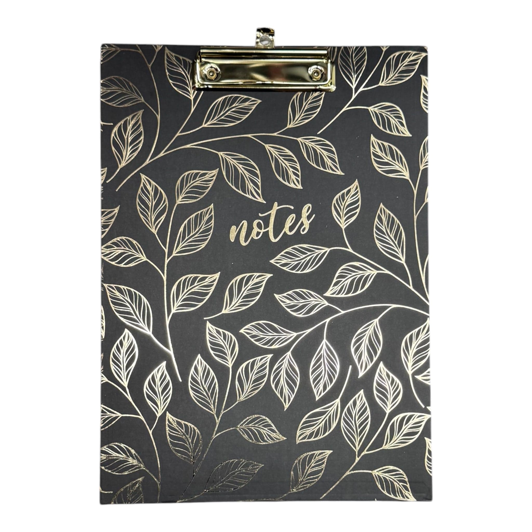 Notes Clipboard - Black and Gold Shirley's of Collins SP4401