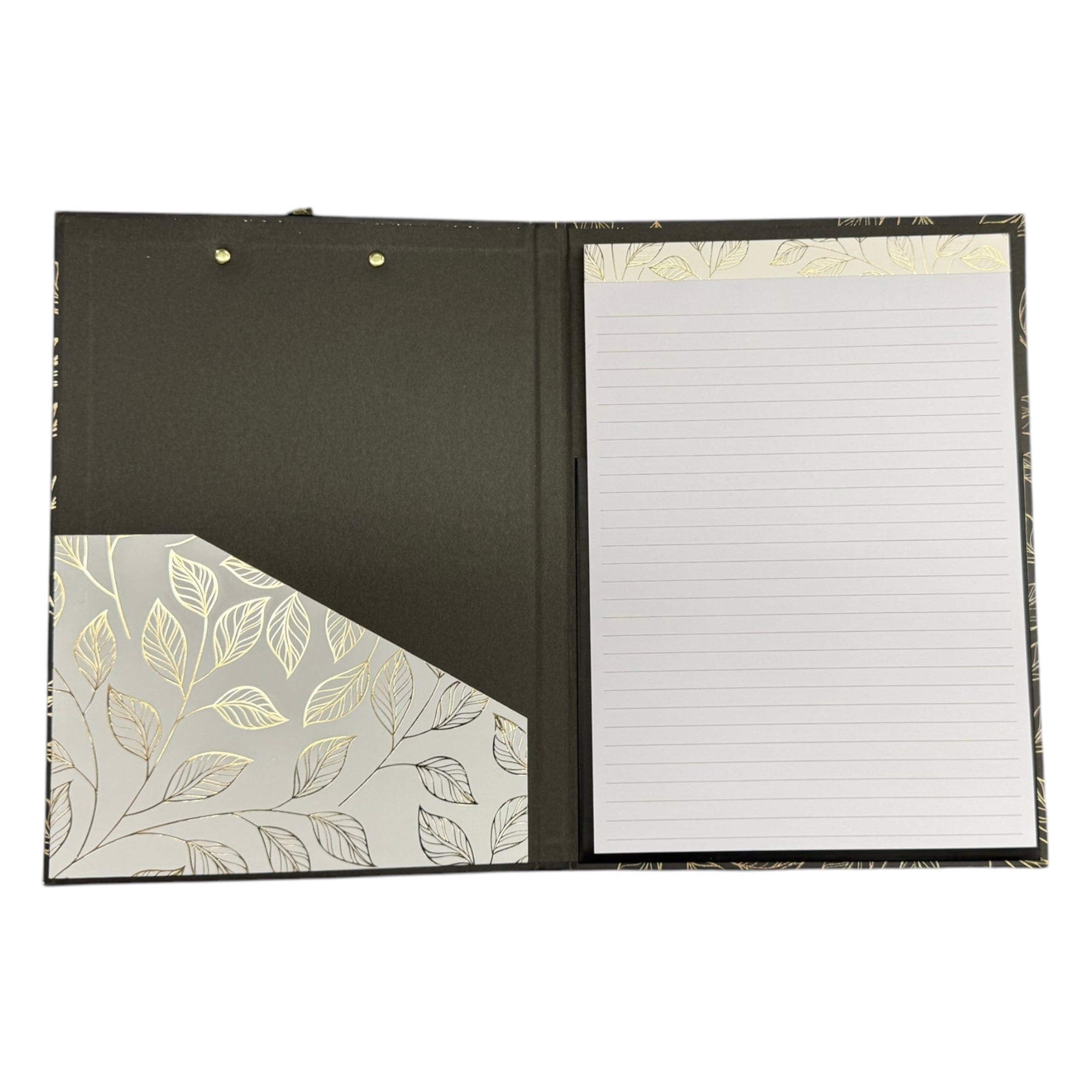 Notes Clipboard - Black and Gold Shirley's of Collins SP4401