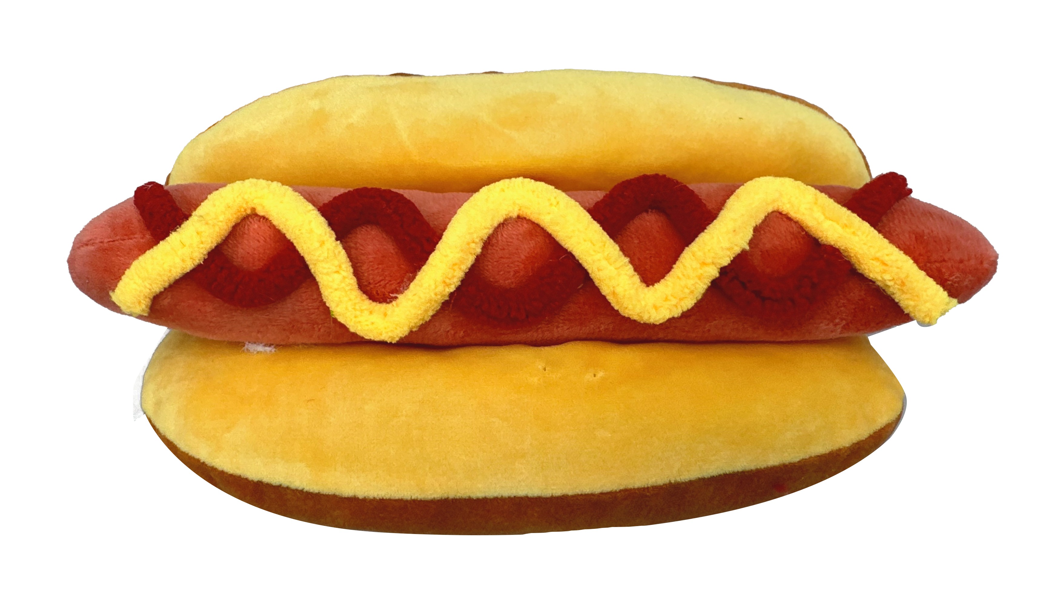 Plush Hot Dog H4.5xW8 Liberty Floral 63697HOTDOG