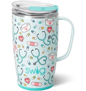 Scrub Life Travel Mug 18oz Shirleys of Collins S102-C18-UB