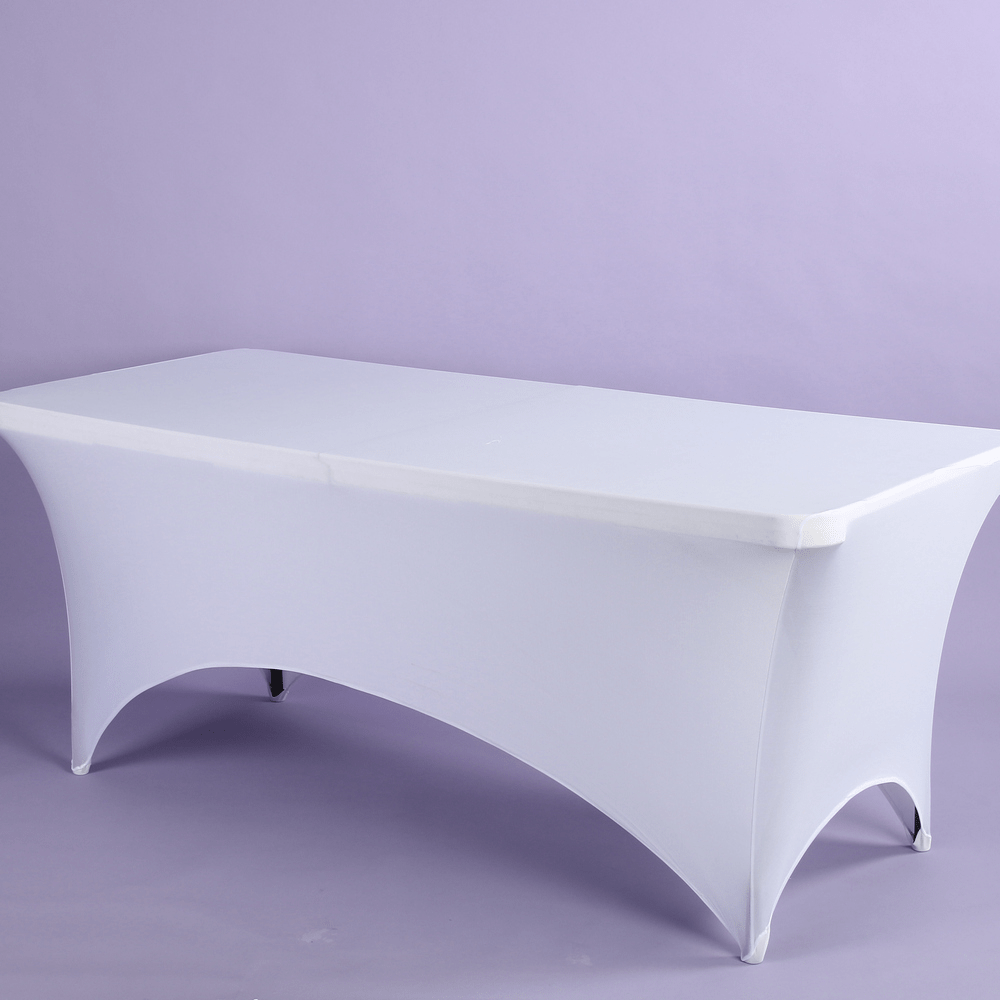 SPANDEX 8' RECTANGLE TABLE COVER-Assorted Colors Shirleys of Collins