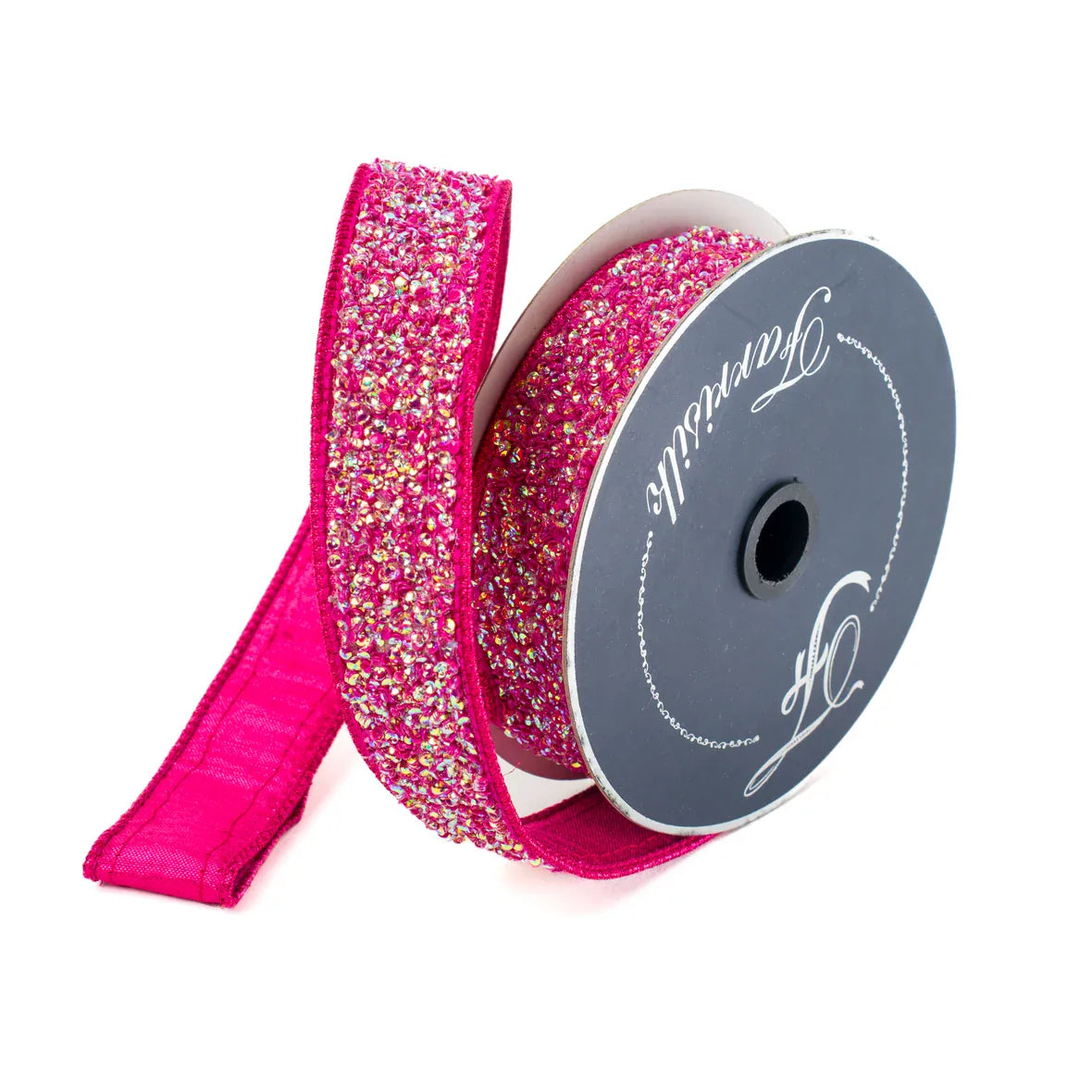 SPRINKLES-1"X10YD -RHUBARB-FARRISILK Shirleys of Collins RK333-43