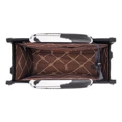 WG133-8120S Wrangler Cow Print Concealed Carry Tote/Crossbody - Black Wrangler WG133-8120S-Black