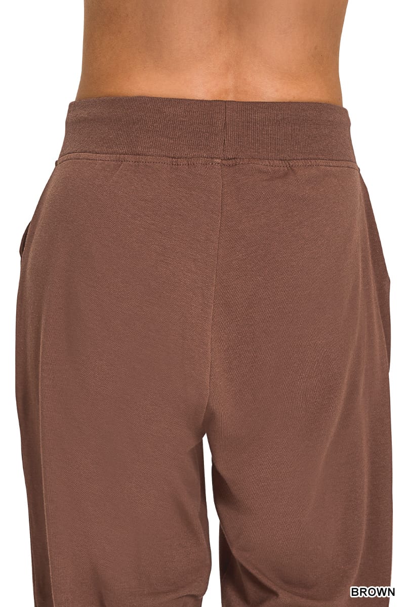 Zenana Cotton Jogger Pants ZENANA